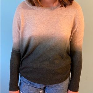 Pink to Black Ombre Sweater